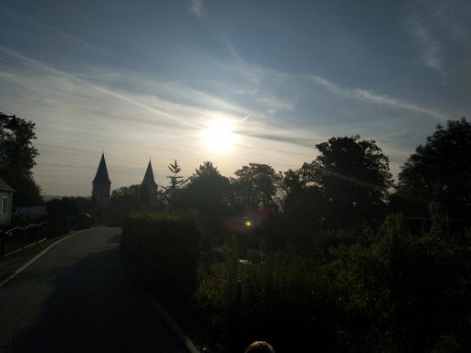 Sonnenaufgang am Schloß Rochlitz 